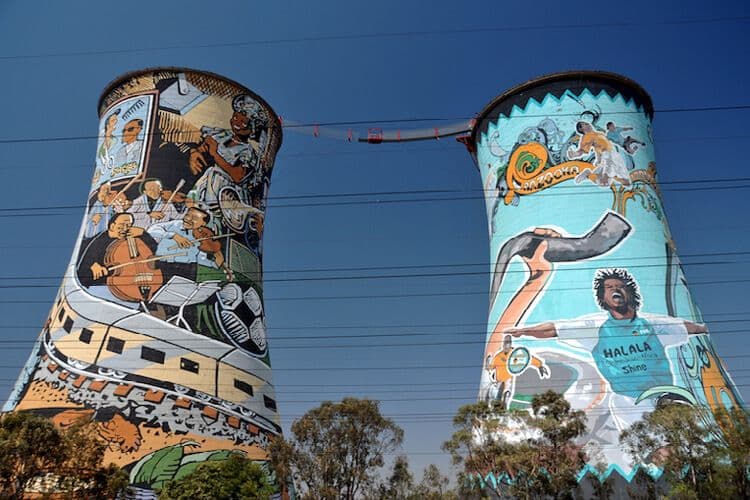 Street art in Soweto, near Johannesburg South Africa