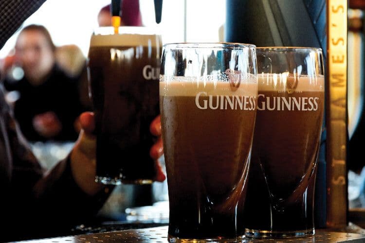 Enjoy a Guinness, during a Scotland and Ireland tour