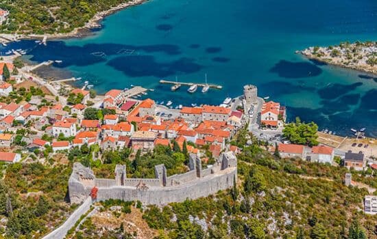 The fishing town of Slano, Croatia