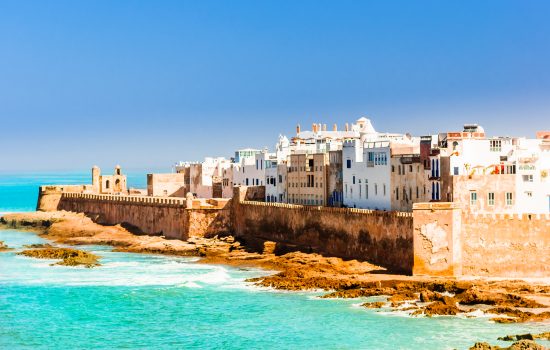 The coast of Essaouira in Morocco