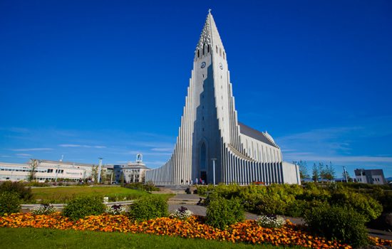 Hallgrimskirkja cathedral in Iceland