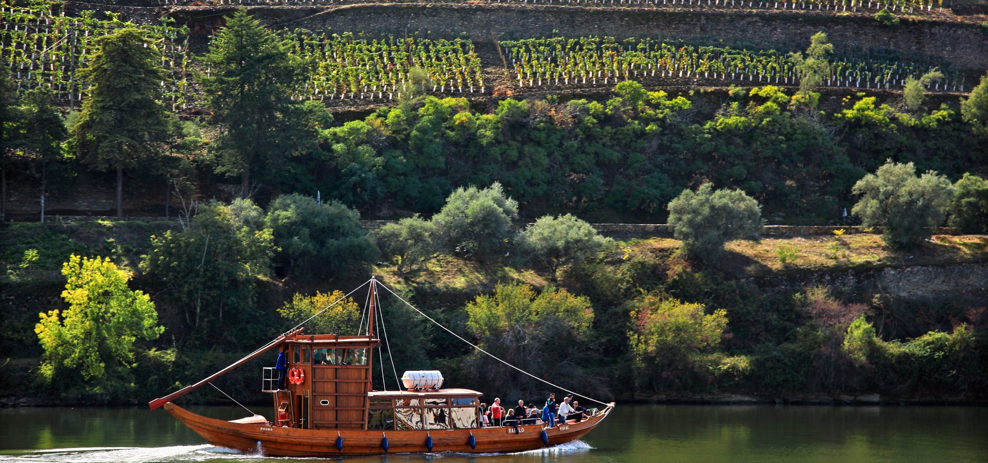 Douro River in a traditional Rabelo